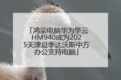 鸿蒙电脑华为擎云 HM940成为2025天津夏季达沃斯中方办公支持电脑